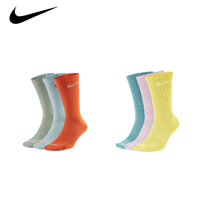 Nike Logo Grip Socks – Mid-Calf Training Sports Socks, Unisex, Universal Fit, 3-Pack / 6-Pack / 9-Pack, DC7537-903/DC7537-901