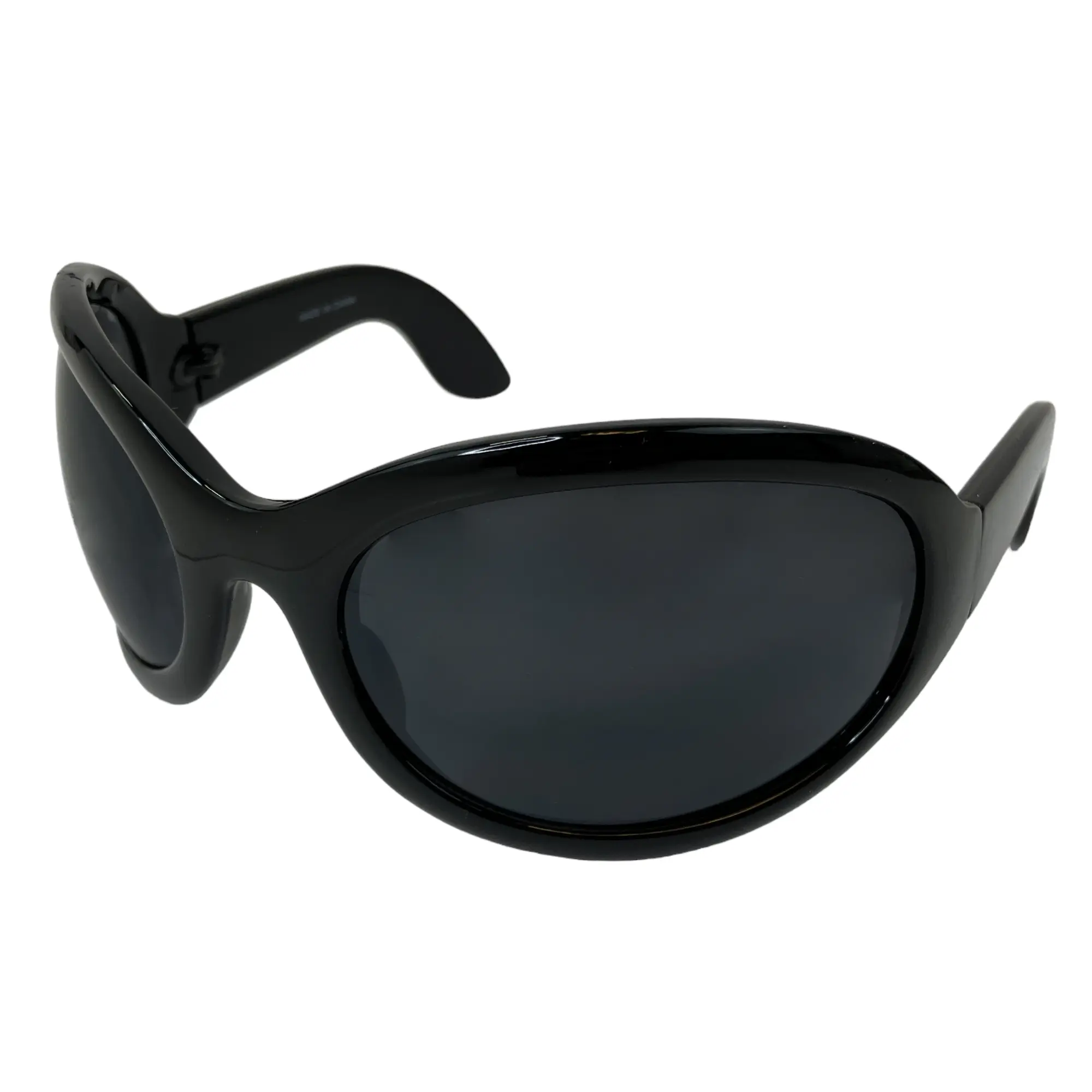 Largemouth Frame Sunglasses - Industrial Rock, Gothic Shades, 90s Retro Alt Style Men's Sunglasses - On-Trend Eyewear for Fashion Enthusiasts, Frames Sunglasses, 90S Retro Men's Sunglasses