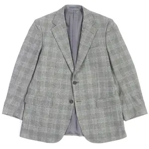 Pre-owned BURBERRY Others Small Leather Goods Cashmere Single Tailored Jacket Light Gray