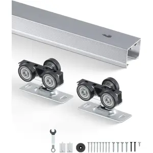VEVOR Sliding Pocket Door Hardware Track Kit, 68.74 Pocket Door Track Kit with Soft Close Mechanism for Smooth and Quiet Sliding, Easy to Install, for 1 to 1 3/4 Thickness 36 Width Single DoorVEVOR Super Brand Day