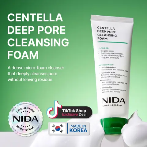 NIDA Centella Deep Pore Cleansing Foam