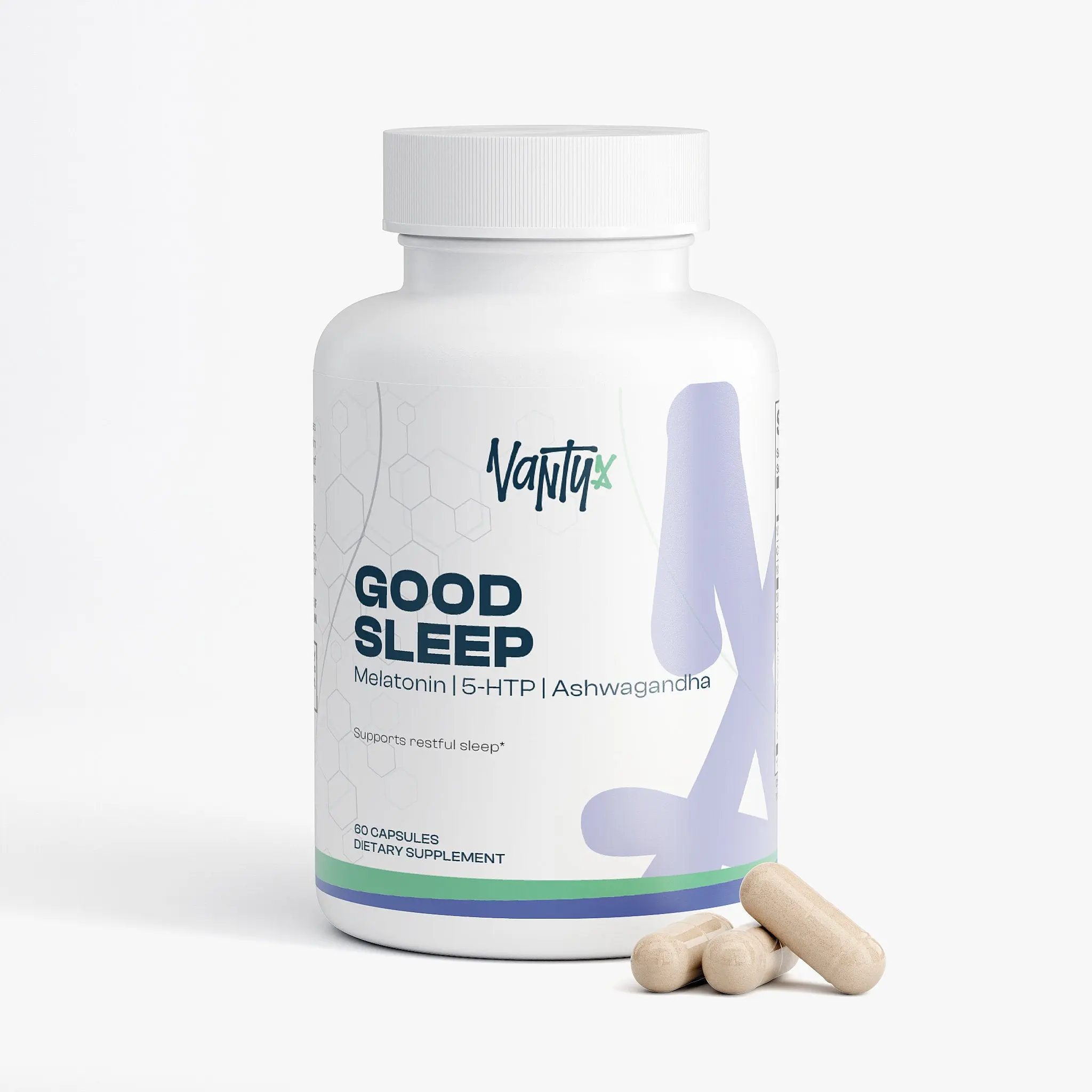 Good Sleep Capsules Vantyx — Melatonin 10mg + 13-Ingredient Sleep Blend · 60 Capsules