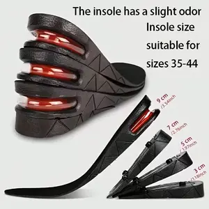 1pair Invisible Height Increasing Insoles, Shock-absorbing Insoles With Multiple Removable Layers, Full Insole Or Half Insole Inserts, Height Increase Maximizer, Adjustable Footpads