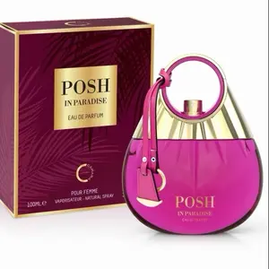 Camara Perfumes Posh in Paradise 100ml Eau de Parfum for Women Exotic Floral Warm Sensual Fragrance with Gold Details