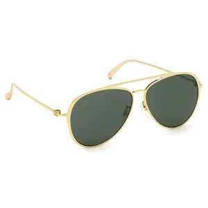 Bally Men's Gold Metal Aviator Sunglasses