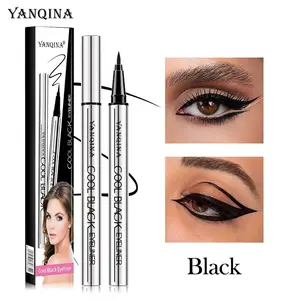 YAN QI NA liquid eyeliner pen is waterproof, delivers a strong black, long-lasting effect, features an ultra-fine tip, resists smudging, creates easy-to-apply wing lines and precise lines, beginner-friendly.