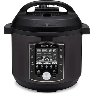 Instant Pot Pro 10-in-1 Pressure Cooker, Slow Cooker, Rice/Grain Cooker, Steamer, Sauté, Sous Vide, Yogurt Maker, Sterilizer, and Warmer, Includes App With Over 800 Recipes, Black, 6 Quart