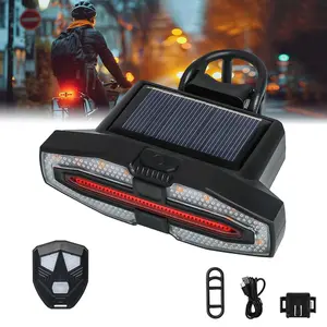 XTAUTO Remote - controllable Bicycle Taillight ,Type - C and Solar Charging,Easy - to - install Bicycle Taillight,Bicycle Taillight with Multiple Signal Turns DIBMS  night light  Super Bright Bike Lights for Night Riding bicycle safety