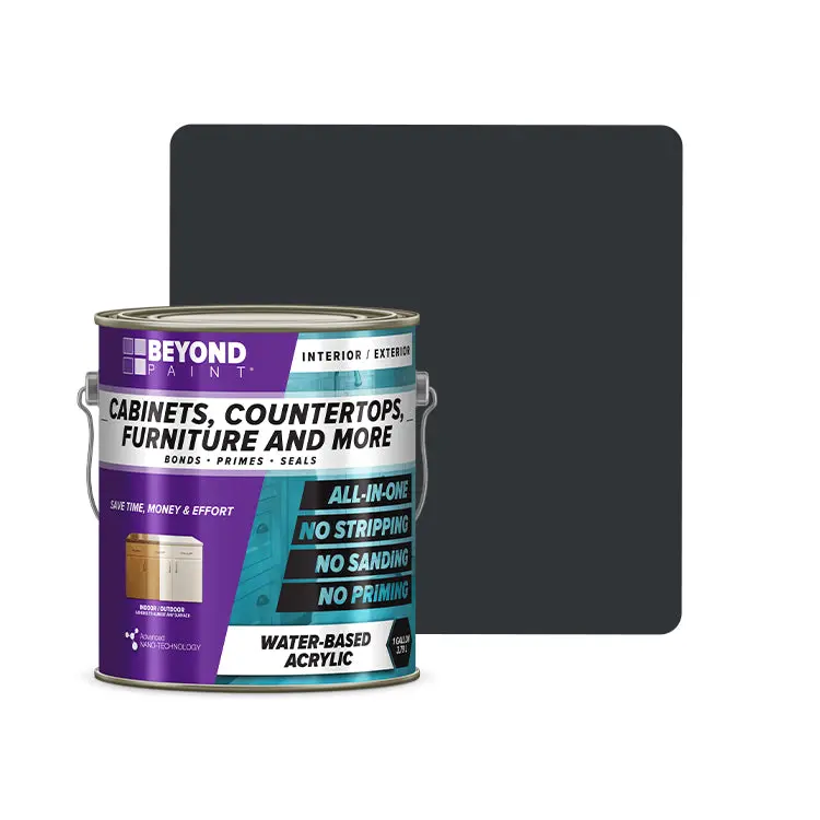 Beyond Paint All-In-One Licorice Refinishing Paint for Cabinets, Countertops, Furniture, and more
