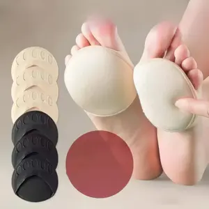 Foot Cushion Pads for Ball of Foot, 8-Pack (4 Pairs), Gel Metatarsal Pads, Shock-Absorbing, Pressure Relief, Anti-Slip Adhesive, Breathable, Reusable for High Heels, Work Boots, Dress Shoes, and Walking