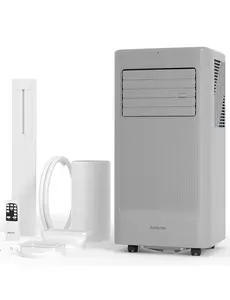 Garvee 8,000 BTU Portable Air Conditioner, 3-in-1 Remote Control AC with 24-Hour Timer, Cooling/Dehumidifying/Fan/Low Noise/Energy Efficient, Office Cooling up to 450 Sq. Ft. for Bedrooms, Offices, White