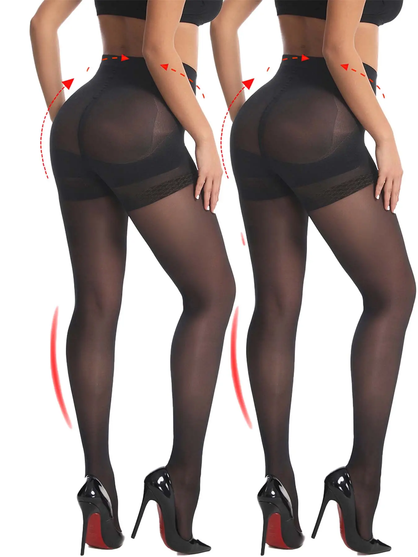 2Pairs Women's Control Top Pantyhose Sheer Tights Tummy Control Support Stockings 40 Denier Run Resistant Quality Nylons Spring Easter Outfit,leggings for women