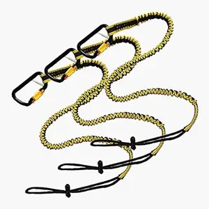 KwikSafety KRAKEN Heavy Duty ANSI Tested OSHA Compliant Bungee Tool Lanyard w/ Carabiner Clip - Model No.:KS7903