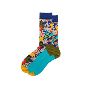 Floral Blue Socks