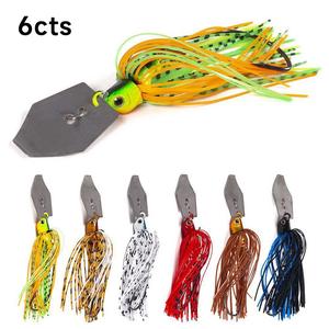 fishing lures with hook (6 counts/set), artificial wobbler buzzbait jigging lure, spinner spoon for pike, topwater fishing lure, soft plastic baits, outdoor fishing accessories, fishing baits tools, father's day gifts