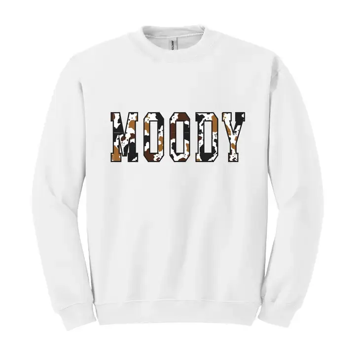 Moody Sweatshirt Funny Moody Mood Graphic Cozy Casual Pullover #HPSW-MOODY