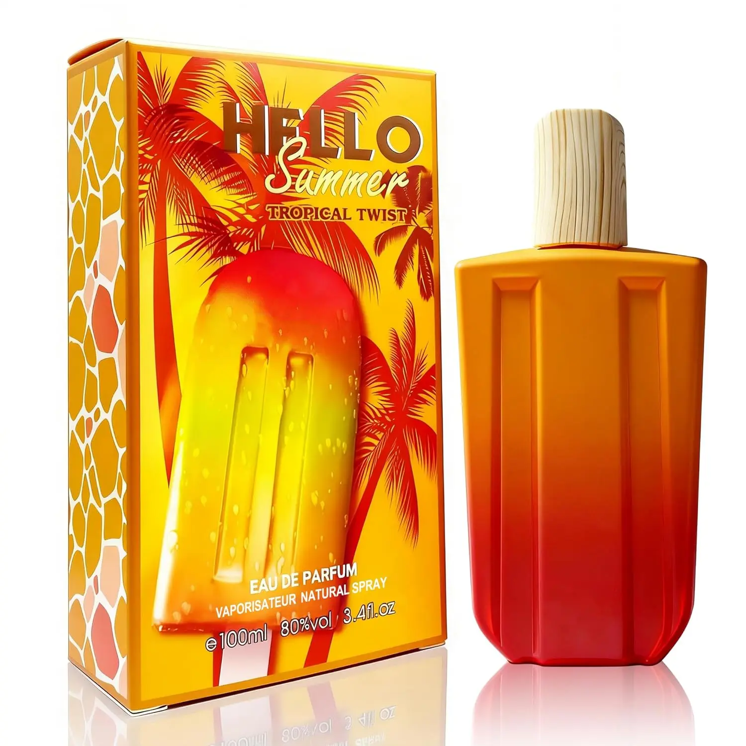 Hello Summer Tropical Twist Perfume Women's Cologne Style Perfume 3.4 Fl Oz Floral Gourmand Eau de Parfum Vanilla Coconut Scent