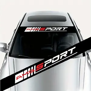 Car Windshield Sticker, Universal Car Windshield Sticker, Car Exterior Decoration Accessories for Mercedes-Benz A/B/C/E/G/S Class, AMG-sport Logo Front Windshield Sticker, Sticker for Cars, Automobile Decals, Vehicle Decoration