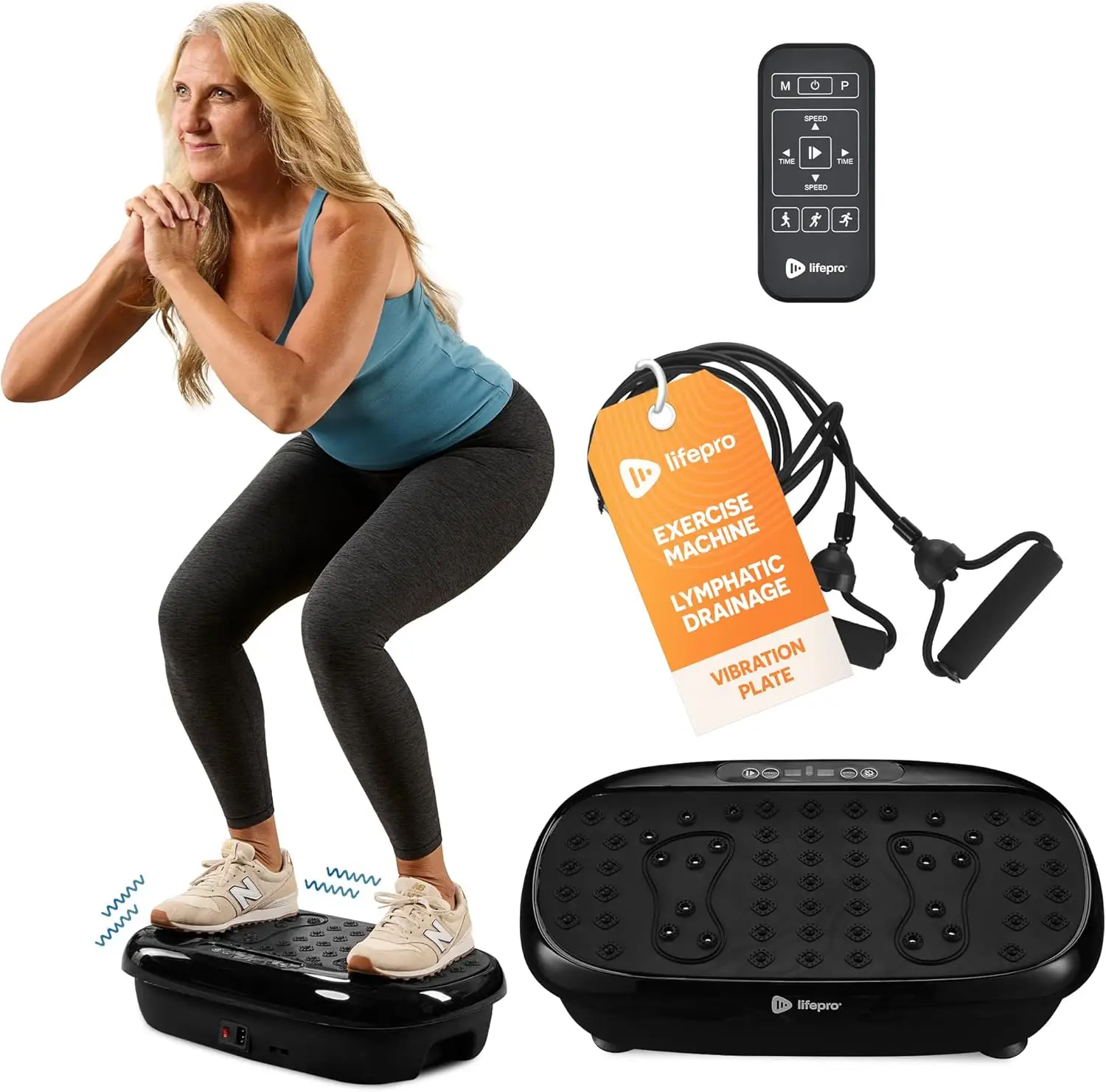 HexaPlate Lite Vibration Plate - For Home Exercise