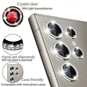 Ultra Durable Metal Lens Protection Ring for Samsung S26 Ultra Camera, High-Definition Tempered Glass 9h Rear Camera Screen Protector, Accessories