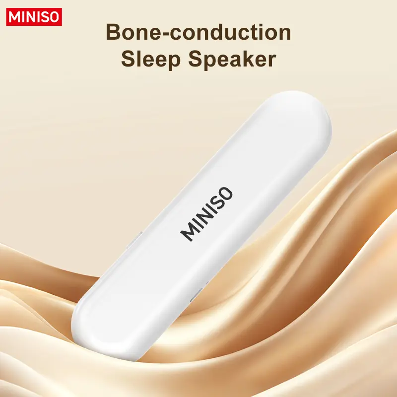 MINISO M103 Side Sleeper Friendly Under Pillow Speaker, Bone Conduction Sleep Sound Machine for Better Sleep Bluetooth Wireless Noise-Canceling