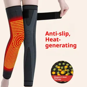Aicao Knee Protection Socks for Warmth Anti-Slip Compression with Mugwort Heat Therapy for Men Women in Autumn Winter eybl nocta compression calf sock Full Leg Sports Sleeves Patellar Tendon Support Strap Pack Striped and Dotted