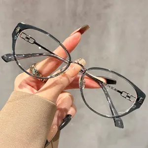 Cat-eye flat glasses, ultra-light tortoiseshell leopard print small frame, slimming anti-blue light glasses pilot sunglass vintage men new full color eyewear accessory gafas lectura fashion outfit presbyopic turbo flex angular Classic Black Gold travel