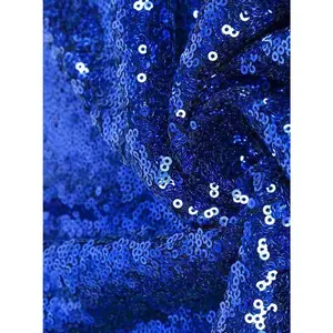 Royal Blue Sequin on Mesh