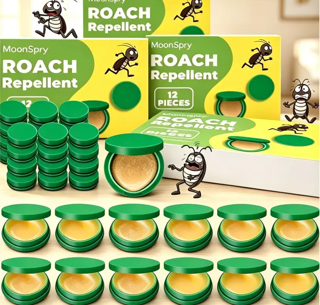 Cockroach Repellent Gel Bait Kit, Effective Exterminator for Home, Dorm and Kitchen, Pest Control Pouches for Roach & Rodent, Suitable for Indoor & Outdoor Use