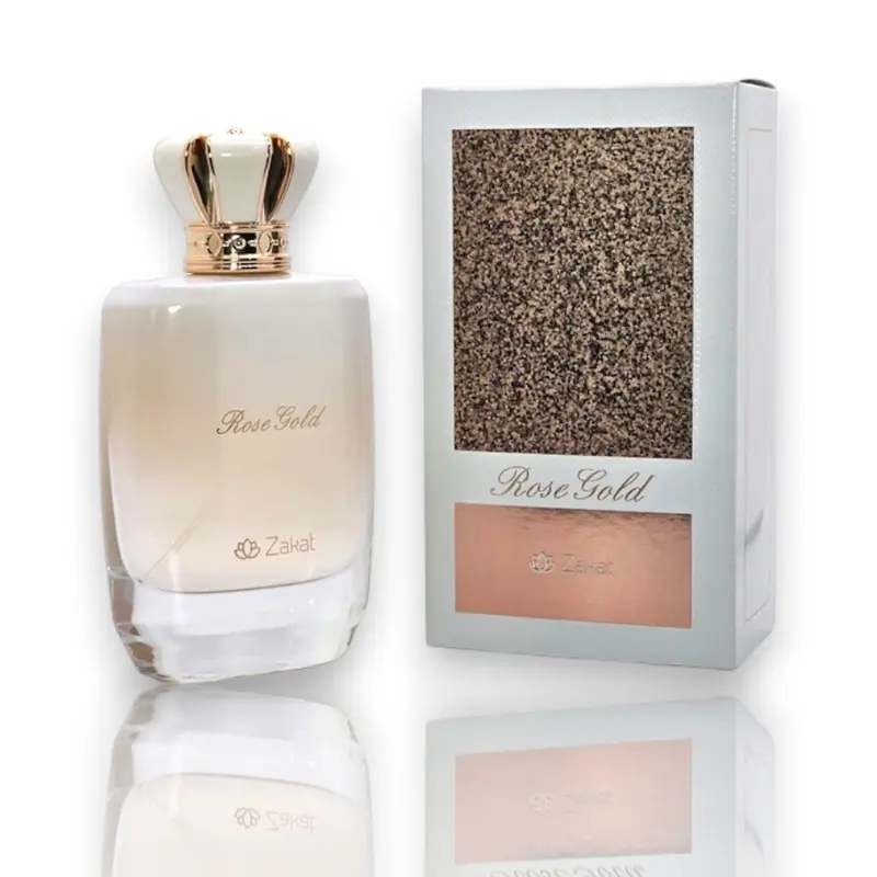 Zakat Parfums | Rose Gold | Women's Fragrance | 100 ML - 3.4 OZ | Eau De Parfum | Jasmine - Amber & Orchid