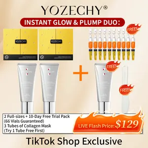 Instant Glow & Plump Duo - Perfect Mother's Day Gift, Mothersday, SummerVibes, Gift，Astaxanthin Serum, Collagen Mask