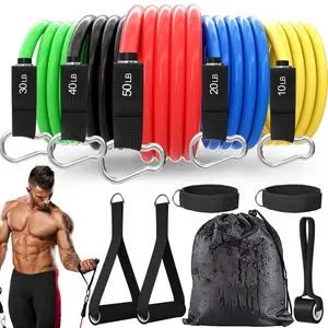Resistance Bands Set 11Pcs for Home Gym Fitness