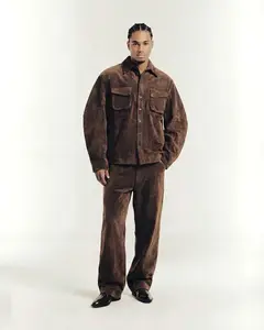 Farmer Pant in Brown Enzyme Denim