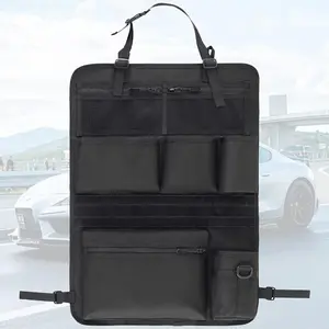 Multi-Pocket Backseat Organizer for SUVs and Trucks - Durable Oxford Cloth Storage Bag with Random Zipper Direction, Ideal Gift for Men, SUV Storage Solution|Organized Storage|Sturdy Construction, Car Storage, Car Interior Accessory