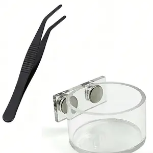 Jumping Spider Feeding Tray Set with Magnetic Plastic Water Bowl & Reptile Feeding Tongs for Enclosure Accessories Compact Practical