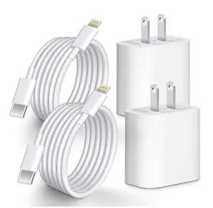 2 pack USB-C charger (MFi certified) Cable Charging Lightning Adapter