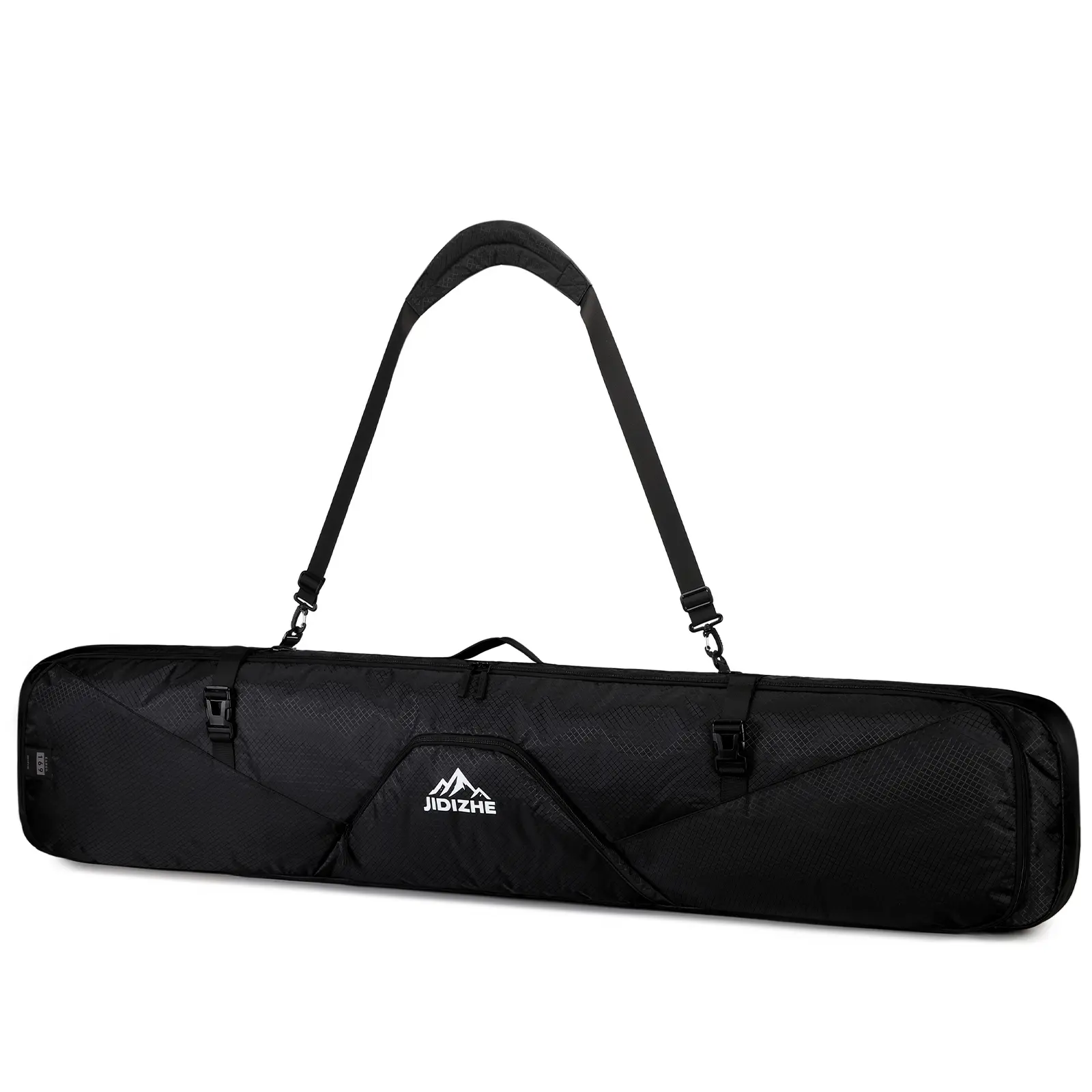 Ski Bag for Air Travel, 360° Full Protection, Water-Resistant & Sturdy, Fits Skis Up to 170cm for Air Transport (Black)