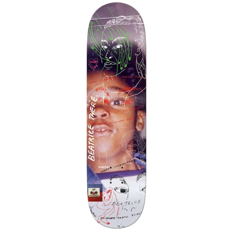 There SSD26 Beatrice Domond Fade Guest Skateboard Deck - 8.25in True Fit, Artwork Design, Optimized Skating Wheelbase, Streetwear, Unisex Names