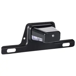 Partsam LED License Plate Light Waterproof License Tag Light with Holder Drainage Hole Steel Bracket Mount