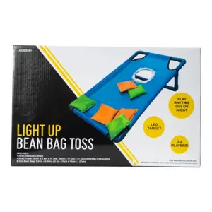 Light-up bean bag toss game