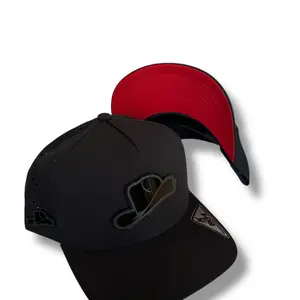 Cap with Hat Logo on Black Plate - Adjustable Fit, Classic Design Snapback Hat Mesh Baseball Cap