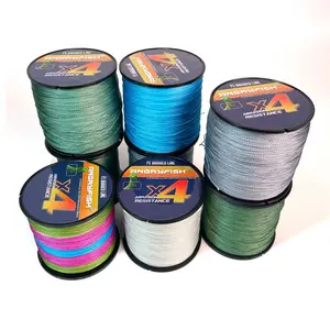 Angryfish Fishing Line 500m X4 Multifilament Pe Braided Line Multiple Colors Available Anti-Tangle Design Quick Cutting Durable Smooth