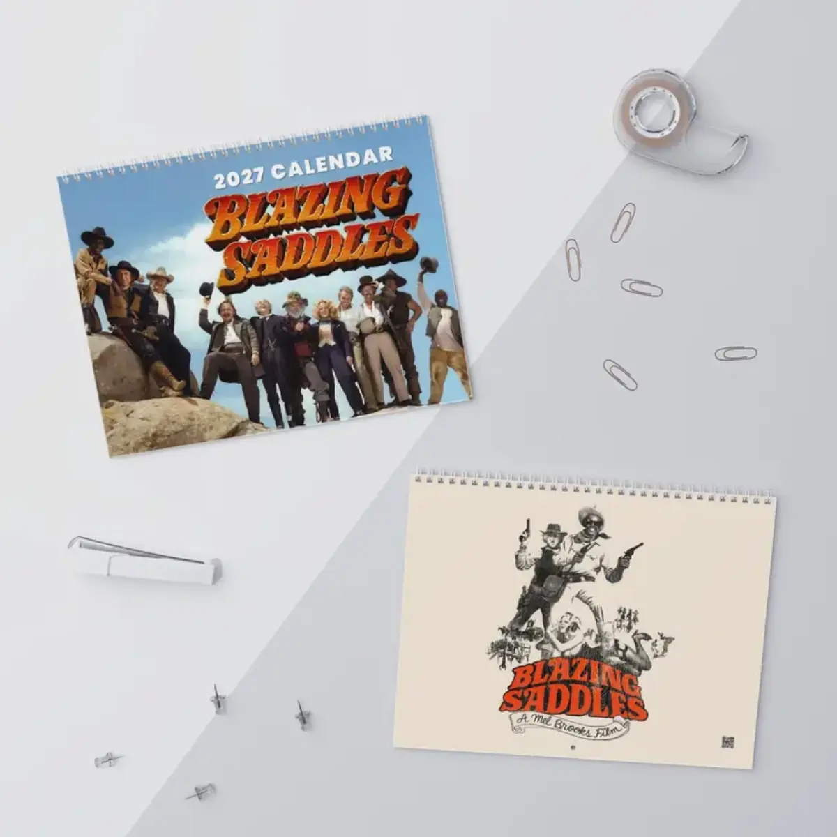 Blazing Saddles Inspried Wall Calendar 2027, Old Movie New Year Calendar And Planner, Unique Christmas Gift, Calendar Gift, Holiday Gift Ideas