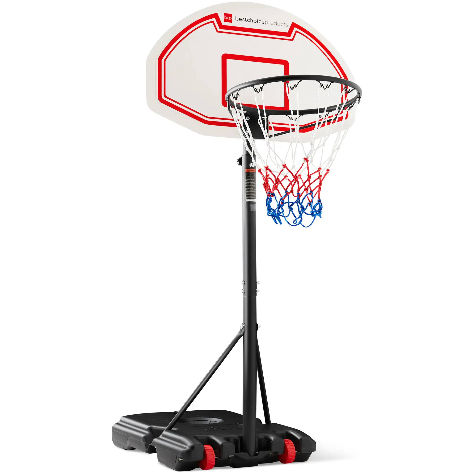 Best Choice Products Kids Height-Adjustable Basketball Hoop, Portable Backboard System w/ 2 Wheels Best Choice Products Kids Height-Adjustable Basketball Hoop, Portable Backboard System w/ 2 Wheels