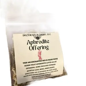 Aphrodite Offering Dry Herbs to Honor the Goddess Incense
