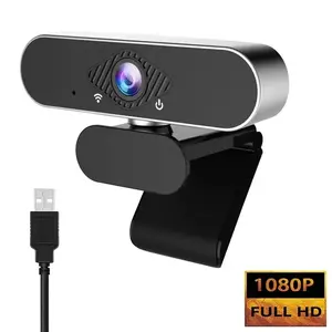 USB Powered Network Camera with Microphone, 1080P Streaming Webcam, Plug-And-Play, Ideal for Home Office, Video Calls, Learning, Meetings, Compatible with PC, MAC, Laptops