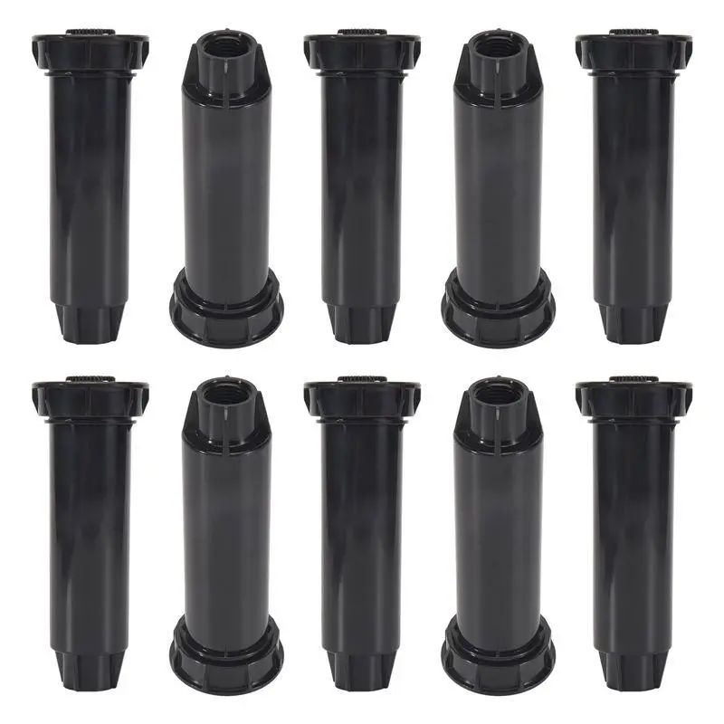 10 Pcs Plastic Pop-Up Lawn Sprinkler Spray Heads Set, 360° Irrigation Gear Sprinkler for Garden Watering Supplies