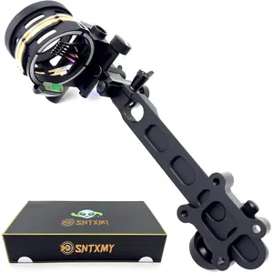 Bow Sight for Compound Bow,Micro Adjustable Archery Sight with 0.019" Fiber Optics.