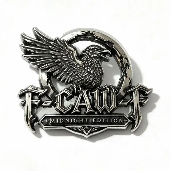F-CAW-F Midnight Edition Eagle Metal Car Emblem, 3D Auto Badge Decal for Truck, SUV, Car, Tailgate & Toolbox