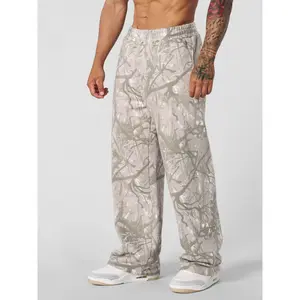 Cross-Border American Style Trendy Sports Pants Wide-Leg Straight Simple Casual Pants Fitness Loose Printed Casual Versatile Camouflage Streetwear Joggers